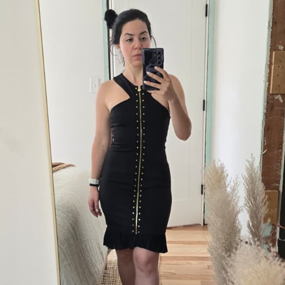 Black cocktail dress